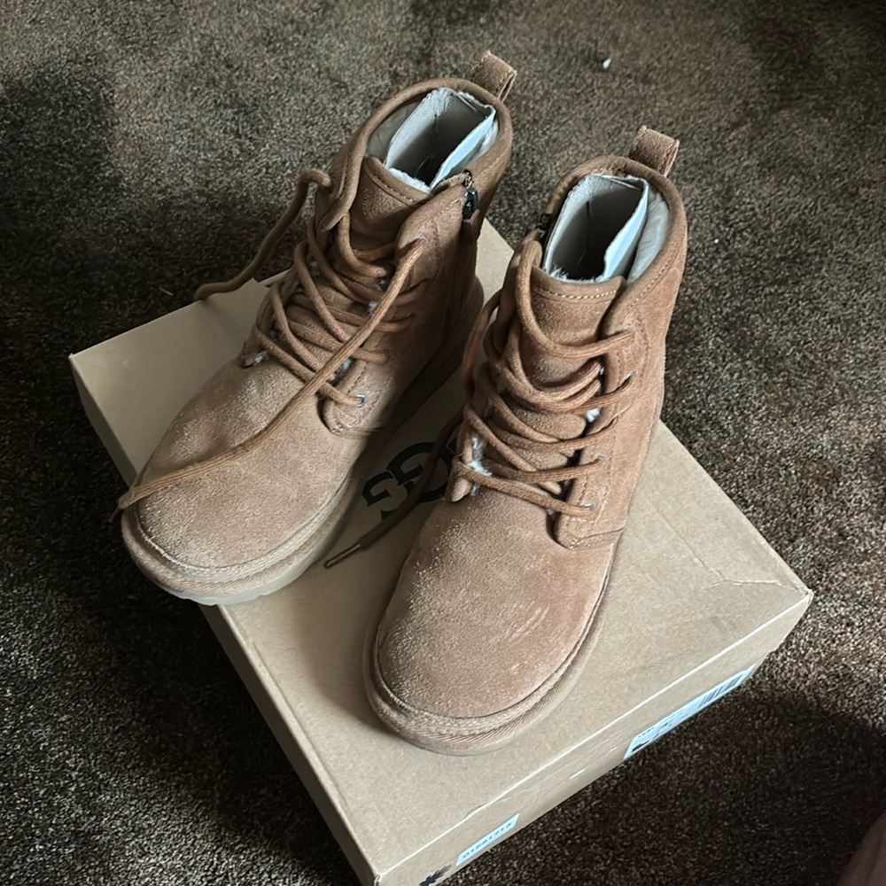 Ugg K Neumal High boots. They are a size 4, barely worn. Brown color